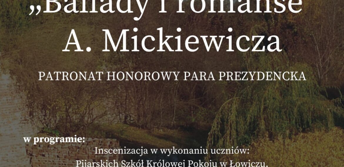 Narodowe Czytanie „Ballad i romansów” A. Mickiewicza w Miejskiej Bibliotece im. A. K. Cebrowskiego w Łowiczu