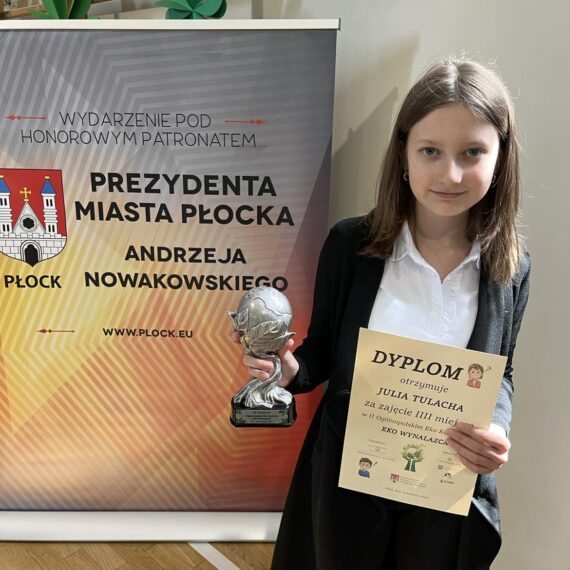 iii MIEJSCE jULII tULACHY W OGÓLNOPOLSKIM KONKURSIE „Eko Wynalazca”